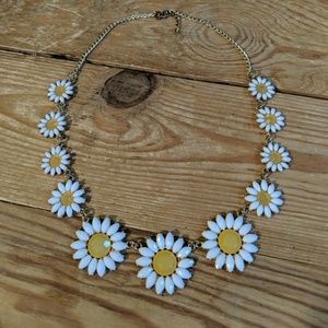 Sunflower statement necklace